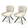 Fabric Dining Chair Set Of 2 Modern Soft Cushioned Dining Chairs Comfortable Backrest Kitchen Living Room Home Office Chair
