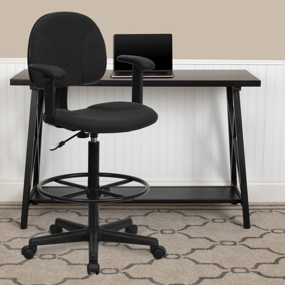 Drafting Stool With Arms