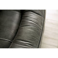 Fabric Upholstered Manual Recliner Sofa 1Pc Pillow Arms
