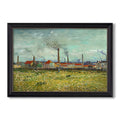 Factories At Clichy 1887 Vincent Van Gogh Custom Framed Canvas