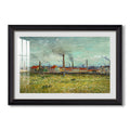 Factories At Clichy 1887 Vincent Van Gogh Custom Framed Print