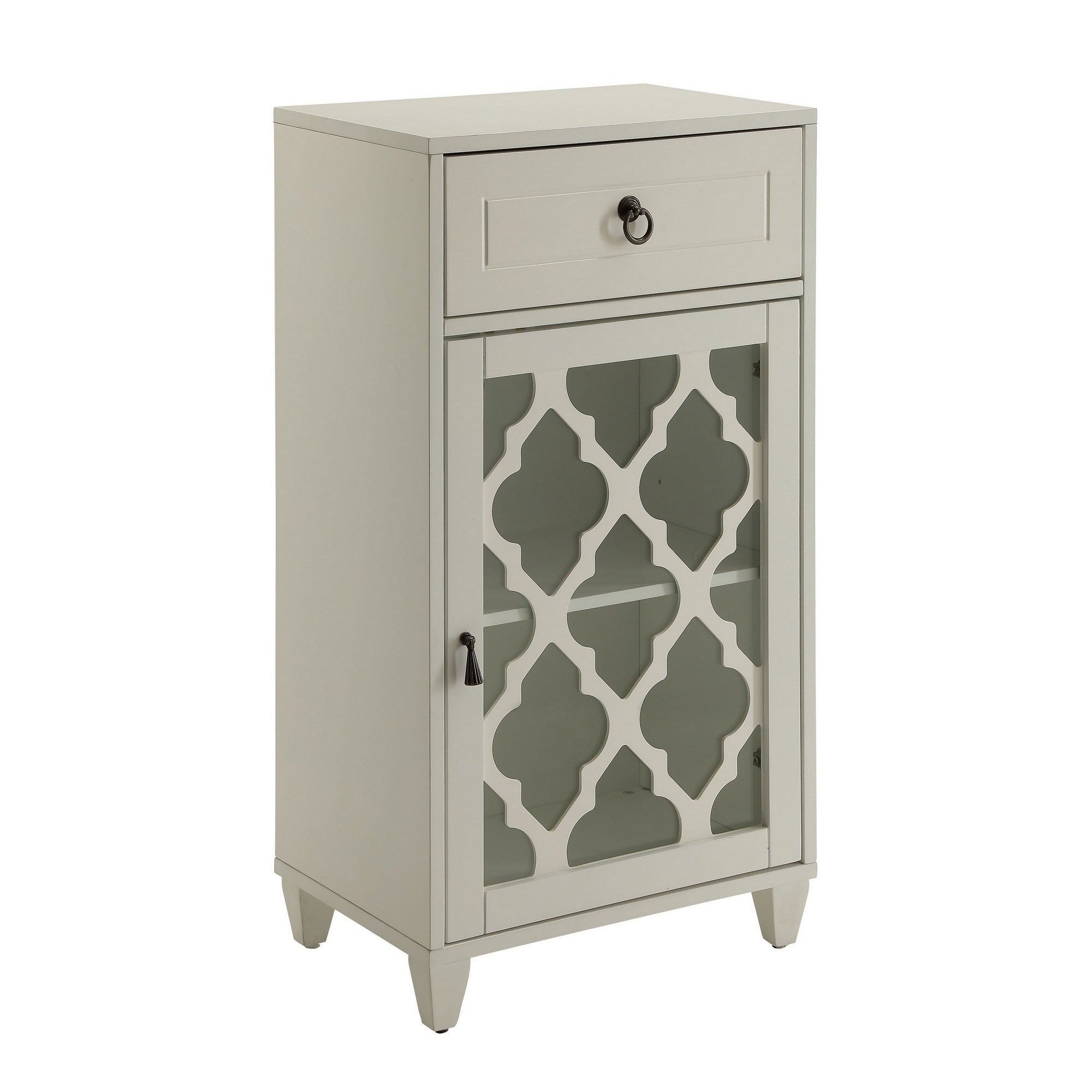 Faddish Side Table White