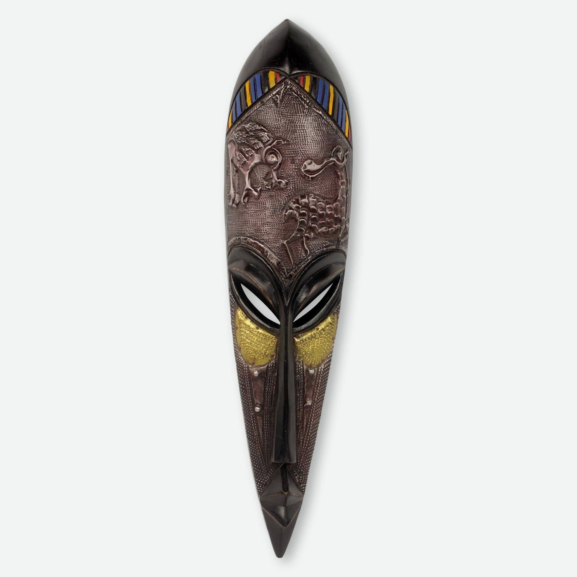 Fafa African Wood Mask Ghana
