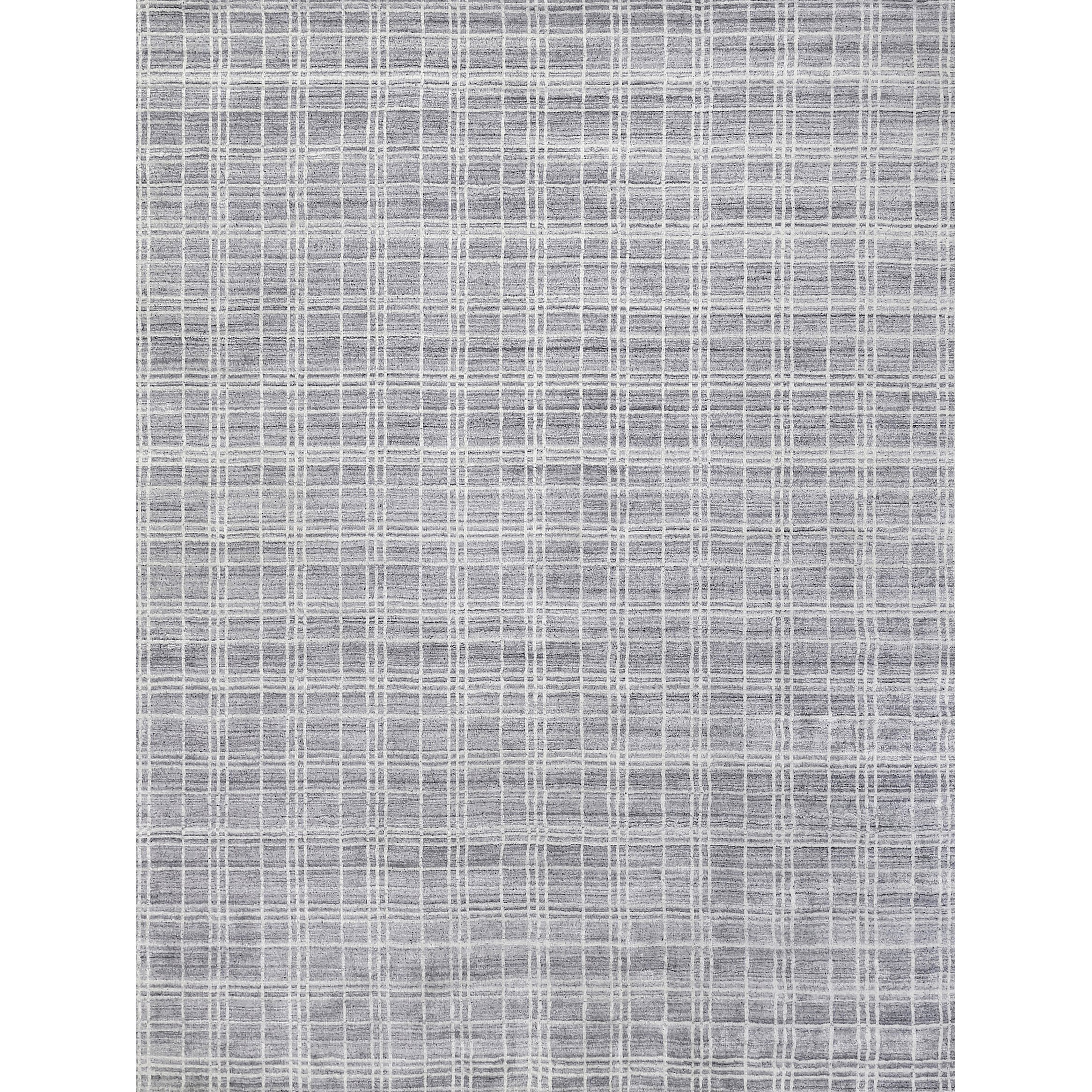 Fairbanks Handloomed Bamboo Silk Blue White Area Rug 10 X 14