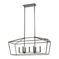 Fairfax 36 Inch Wide 7 Light Linear Chandelier In Oil Rubbed Bronze 36In W