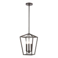Fairfax 9 Inch Wide 3 Light Mini Pendant In Oil Rubbed Bronze