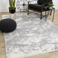 Finesse White Grey Wispy Cloud Rug