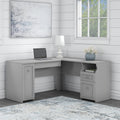 Copper Grove Felemea 60 Inch L Shaped Desk With Drawers And Cabinet