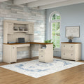 Copper Grove Khashuri White L Shaped Desk With Hutch And Lateral File Cabinet