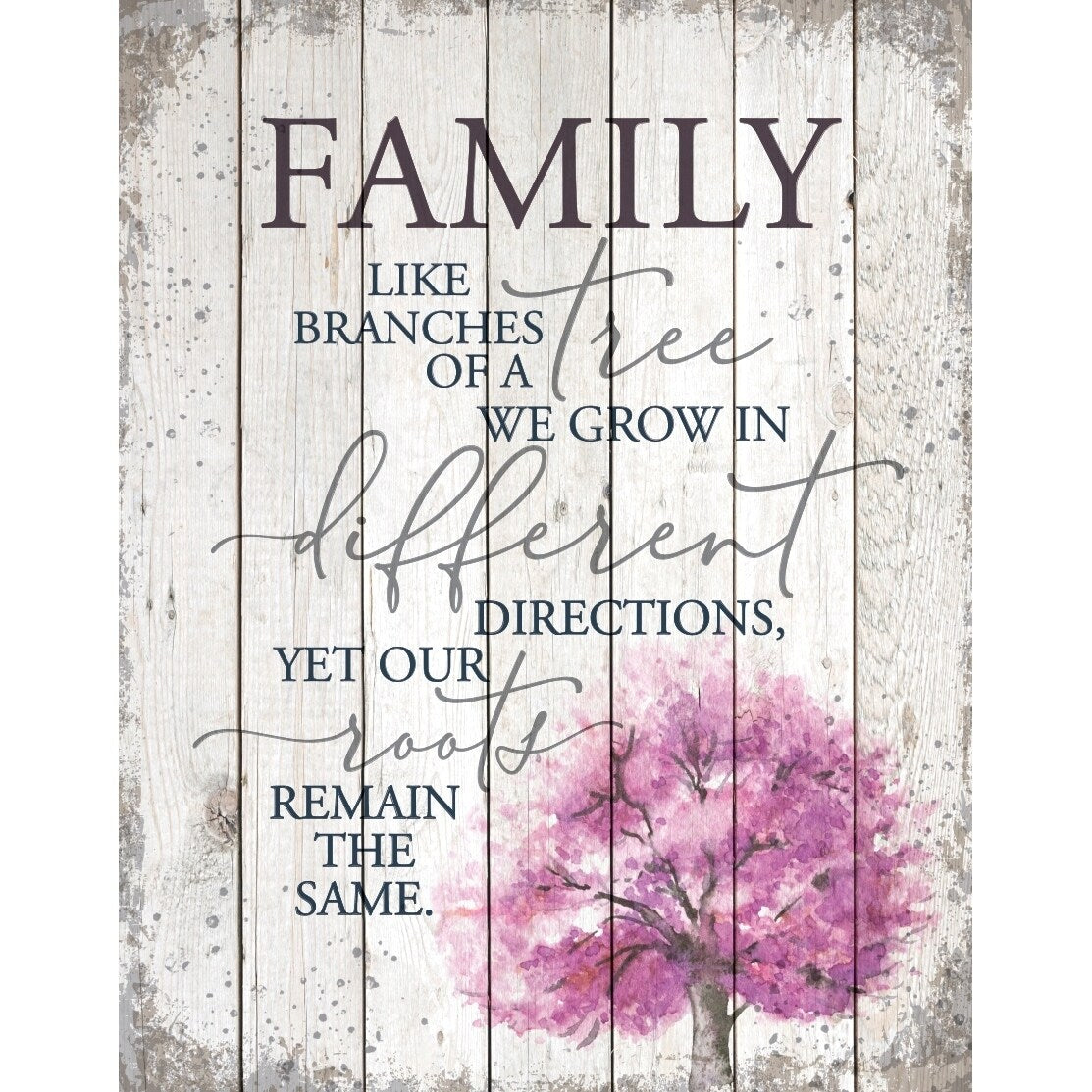 Family Like Branches On A Tree Wood Plaque 11.75 Inches X 15 Inches