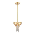 Fantania 8 Inch Wide 2 Light Mini Pendant In Champagne Gold 8In W X 8In D X 9In H