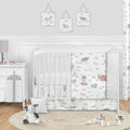 Farm Animals Collection Boy Or Girl 11 Piece Nursery Crib Bedding Set Watercolor Farmhouse Lattice Horse Cow Sheep Pig
