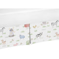 Farm Animals Collection Boy Or Girl Crib Bed Skirt Watercolor Farmhouse Horse Cow Sheep Pig