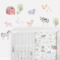 Farm Animals Peel And Stick Wall Decal Stickers Art Nursery Decor Set Of 4 Watercolor Farmhouse Horse Cow Sheep Pig