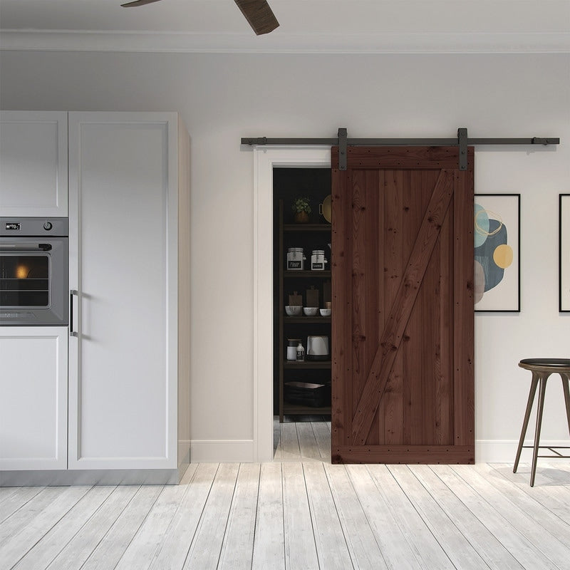 Farm Style Sliding Door Unfinished With Sliding Door Hardware Kit