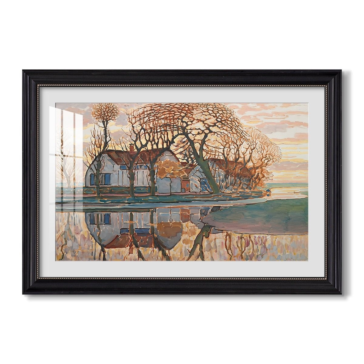 Farm Near Duivendrecht C 1916 Piet Mondrian Custom Framed Print