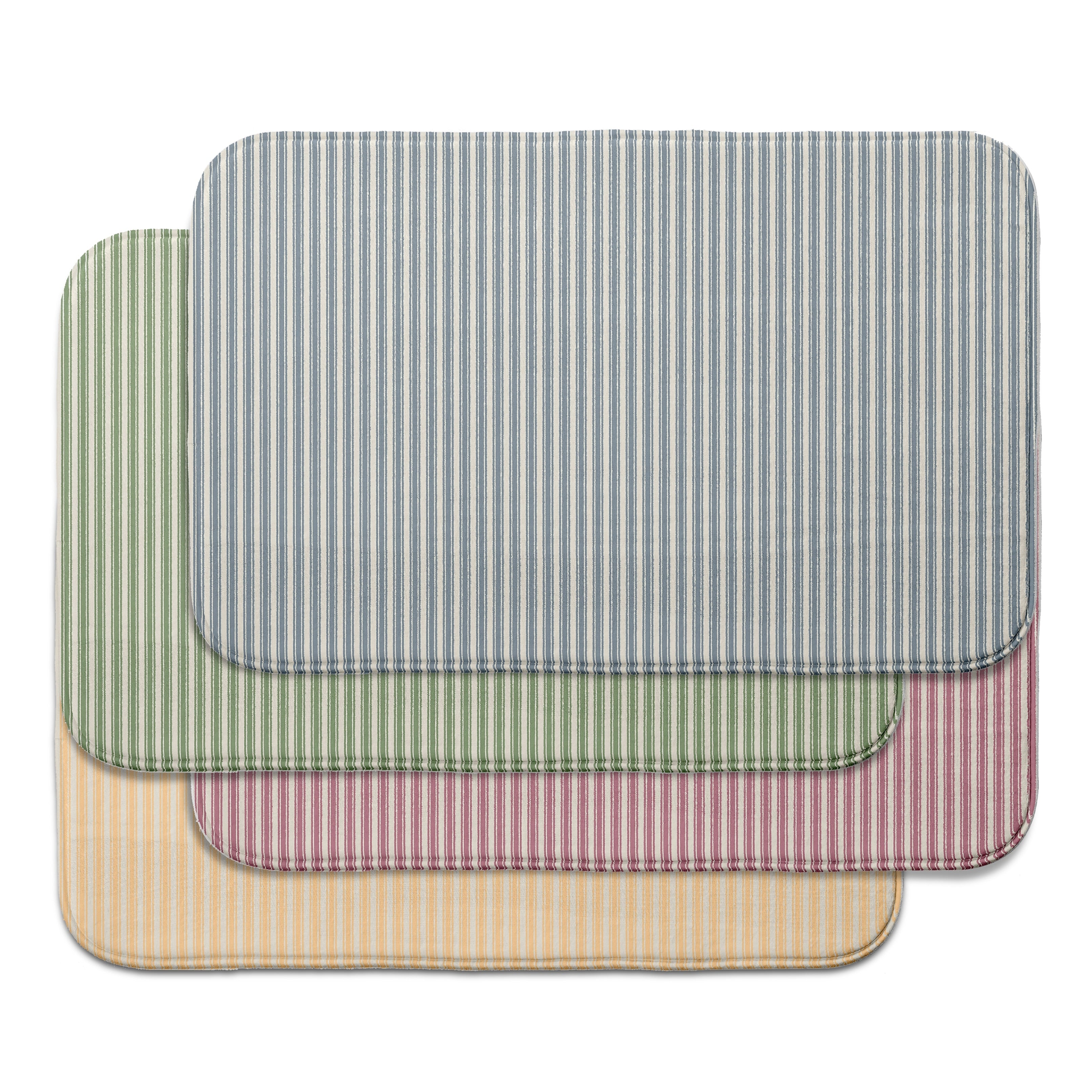 Farmers Market Ticking Stripe Bath Mat