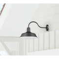 Farmhouse 1 Light Black 14 In Barn Light