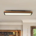 Farmhouse 1 Light Integrated Led Ceiling Light Brown