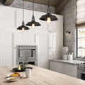 Lnc 1 Light Black Steel Barn Pendant Light