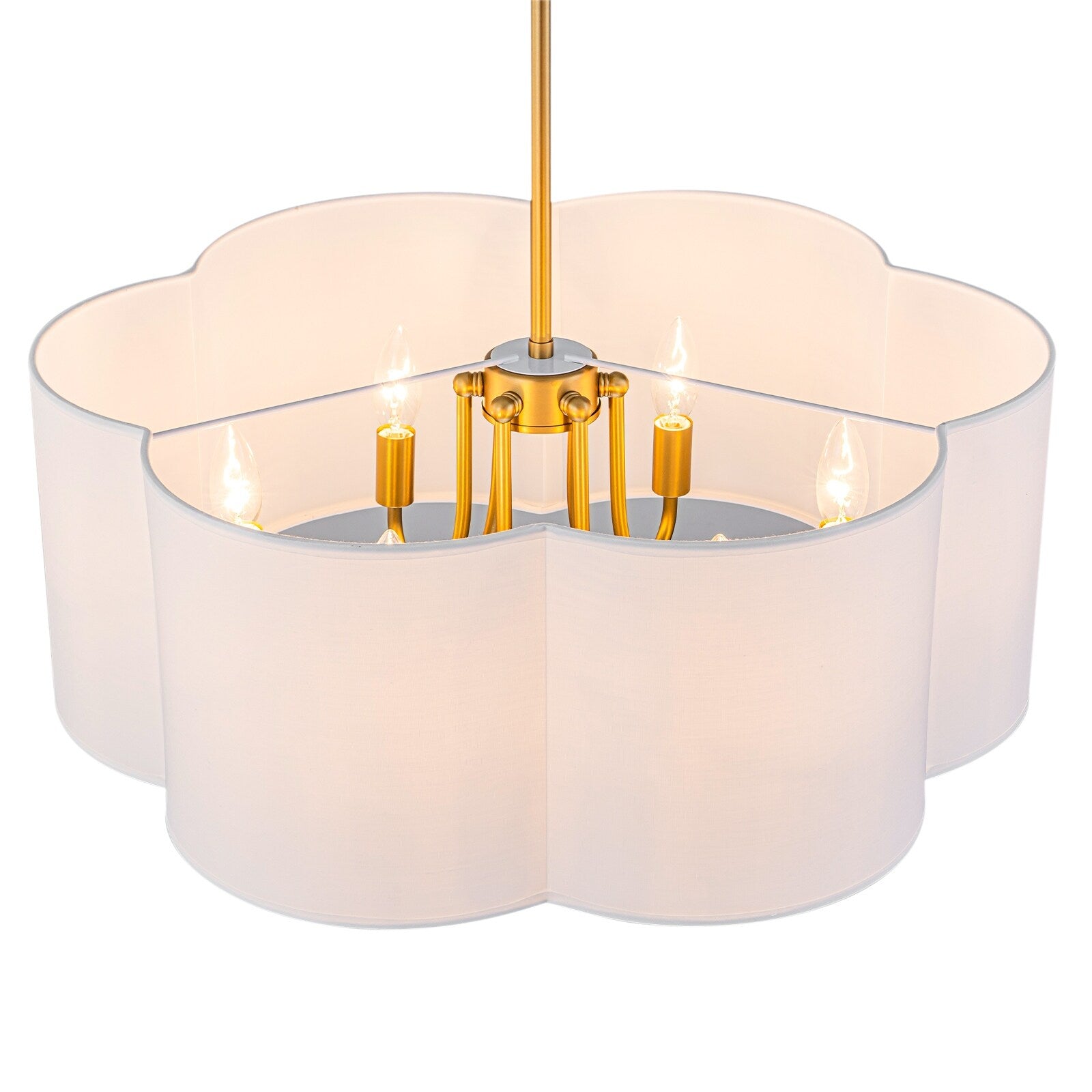 Farmhouse 4 Light Lantern Glass Chandelier