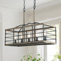 5 Light Farmhouse Kitchen Cage Island Lighting