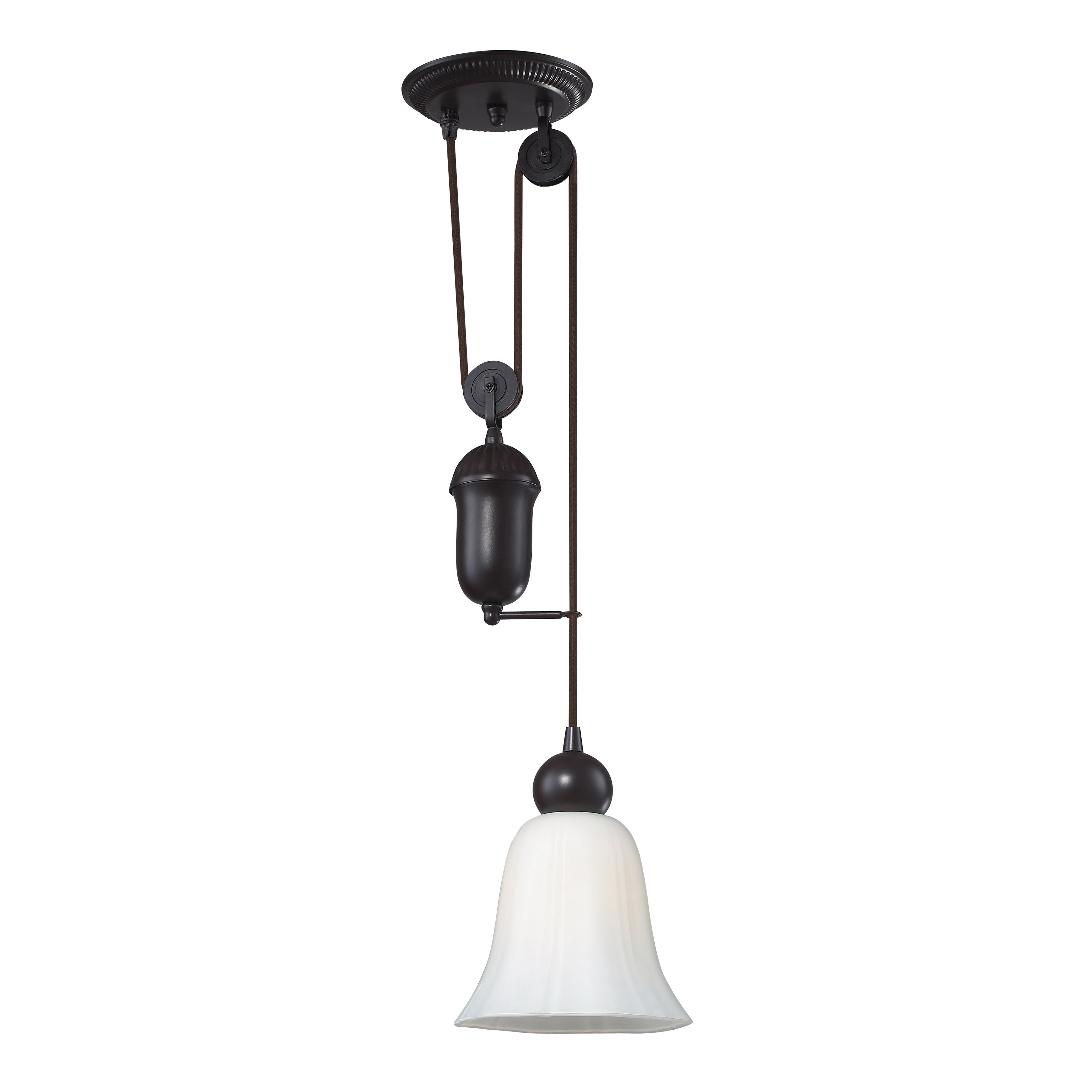 Farmhouse 7 Inch Wide 1 Light Mini Pendant In Oiled Bronze 7In W X 7In D X 10In H
