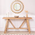 Farmhouse A Frame Wood Console Table