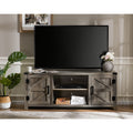 Wampat Farmhouse Barn Door Storage Tv Stand Entertainment Center 59