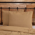 Burlap Natural Cotton Lux King Sham