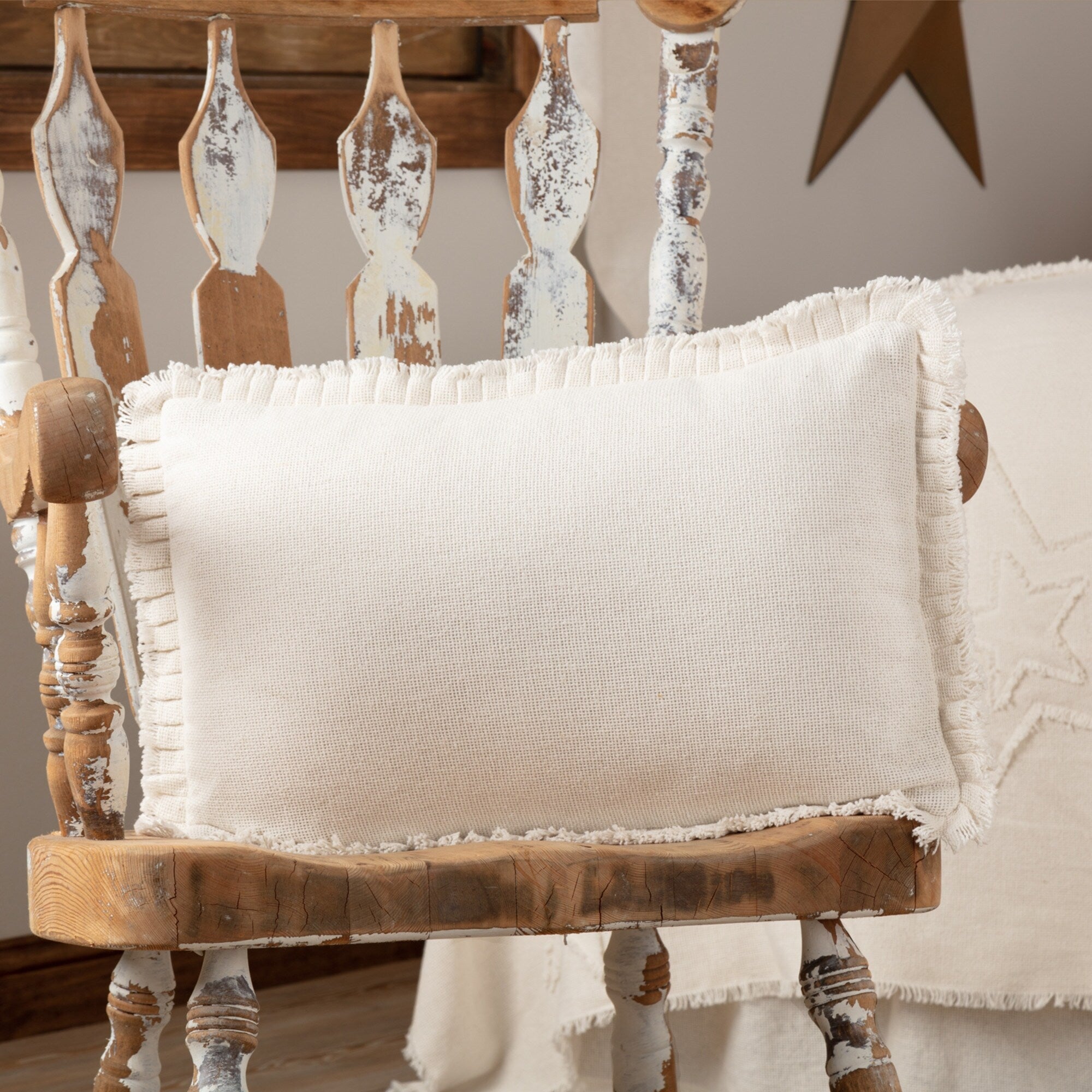 Farmhouse Bedding Veranda Burlap Tan 14X22 Pillow Cotton Solid Color Cotton Burlap Pillow Cover Pillow Insert Rectangle