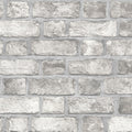 Farmhouse Brick Wallpaper Brick In Grey Dove Charcoal Black