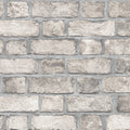 Farmhouse Brick Wallpaper Brick In Taupe Black Dove Clay