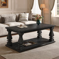 Farmhouse Coffee Table Center Table With Shelf Side Table Sofa Table Cocktail Table For Living Room