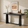 Farmhouse Console Table With Tray Top Design Solid Wood Frame For Entryway Living Room Or Sofa Back