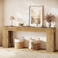 Farmhouse Entryway Table 78.7 Wooden Narrow Console Sofa Table For Living Room
