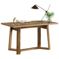 Farmhouse Home Office Desk 47 Inch Wood Executive Desk