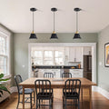 Farmhouse Island Light Metal Dining Room Light Black Pendant Light N A