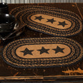Farmhouse Jute Stencil Stars Placemat Set Of 6