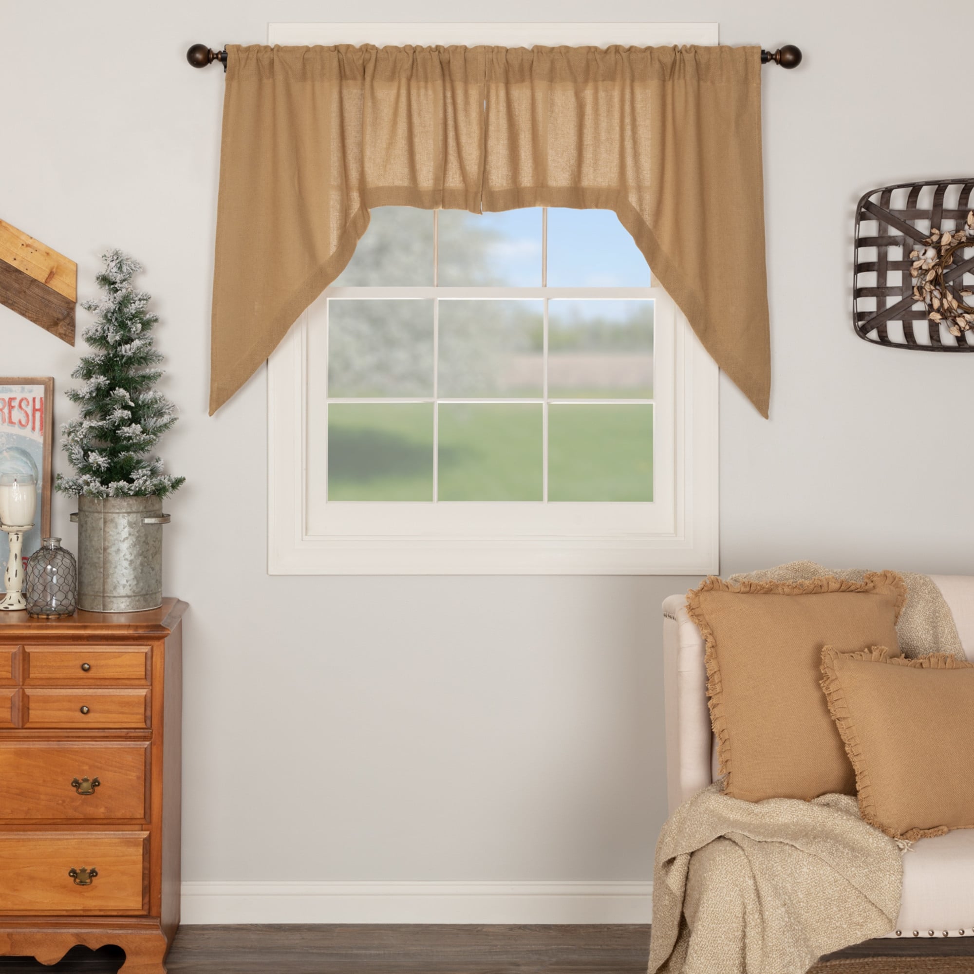 Burlap Swag Set 36 X 36
