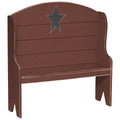 Primitive Rustic Miniature Deacons Bench With Country Star