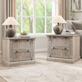 Farmhouse Nightstand Set Of 2 End Table Side Table For Bedroom