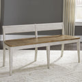 Farmhouse Reimagined Antique White Bench