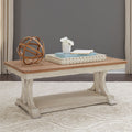 Farmhouse Reimagined Antique White Rectangular Cocktail Table
