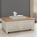 Farmhouse Reimagined Antique White Storage Trunk