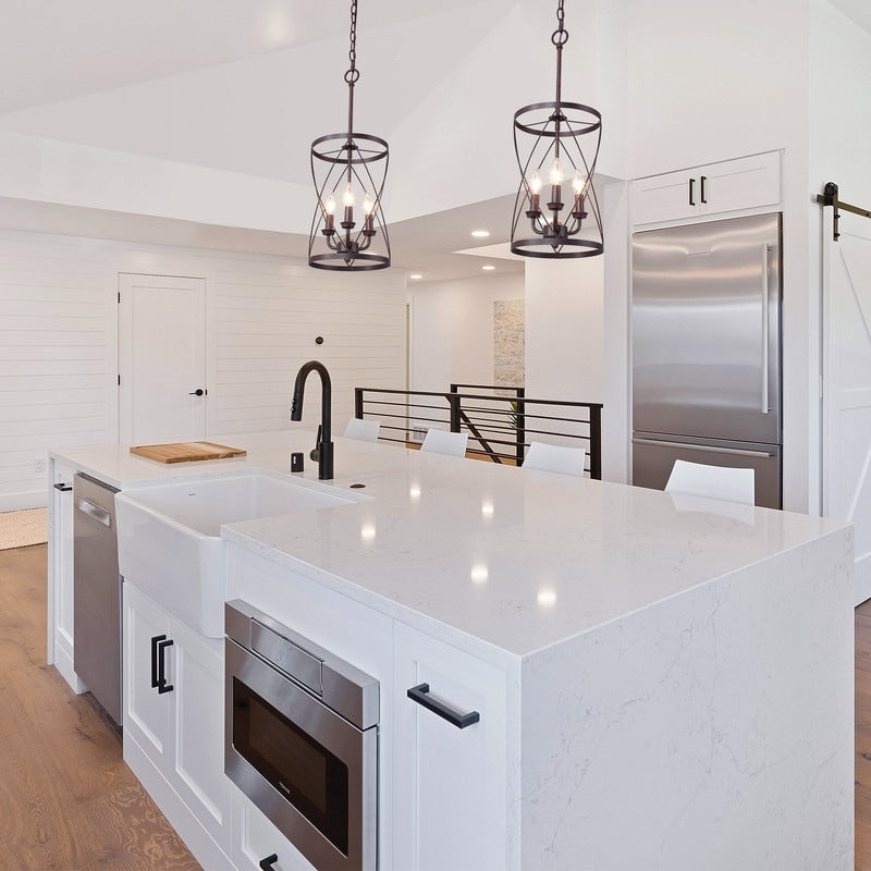 Industrial Mini Pendant Lighting With 3 Lights Ceiling Chandelier N A