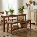 Farmhouse Solid Wood Dining Bench 55