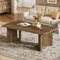 Farmhouse Solid Wood Rectangle Coffee Table Living Room Center Tea Accent Table
