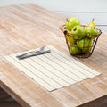 Farmhouse Tabletop Kitchen Vhc Charley Placemat Set Of 6 Linen Striped Placemat 12X18