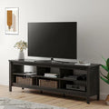 Farmhouse Wood Tv Stand For 75 Inch Flat Screen Entertainment Center Media Console Storage Cabinet For Living Room 73 Inches